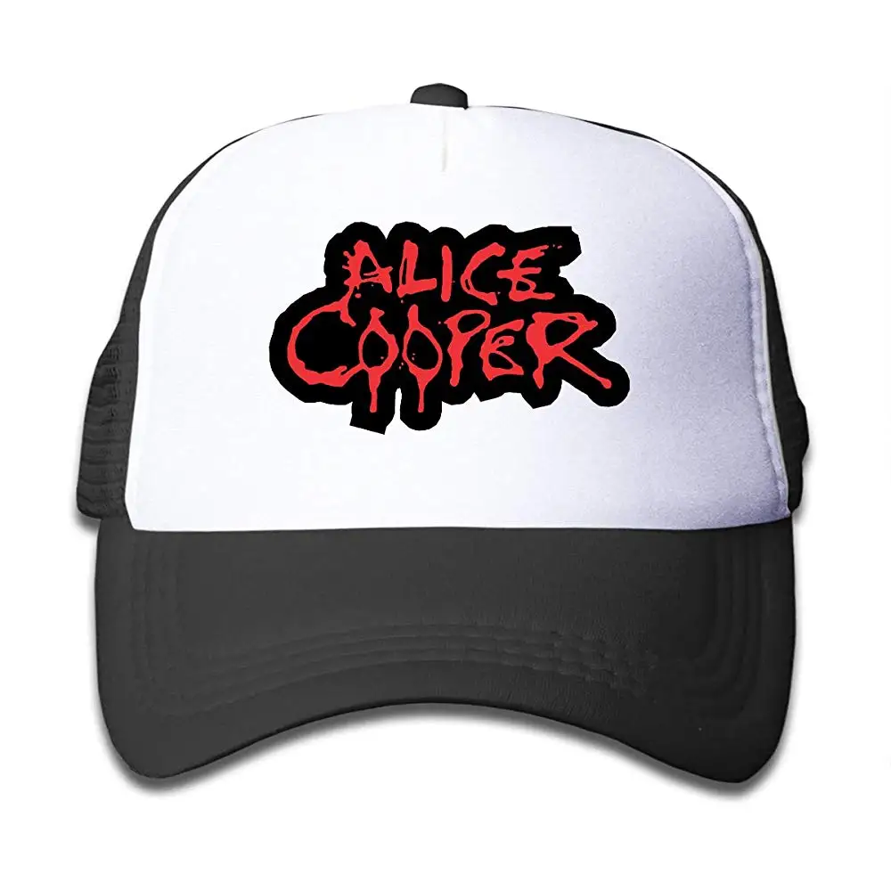 Alice Cooper, логотип, Модный логотип музыкальной группы, Кепка-Дальнобойщик, бейсбольная кепка в сетку, Черная кепка для мальчиков и девочек