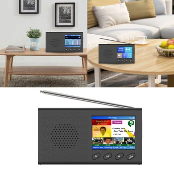 

Color Screen Digital Fm Travel Mini Portable Cycling With Antenna Music Player USB Port Car DAB Camping Radio Receiver Bluetooth