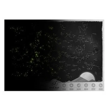 

Novelty Design Home Decorative Star Map Glow in Night Sky Star Zodiac Chart Sticker for Wall Closet