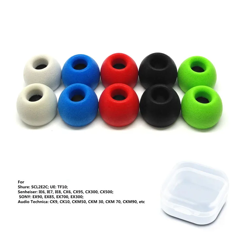 2 шт./1 пара вкладыши из пены с эффектом памяти 4 9 мм|memory foam eartips|foam eartipsear pads |