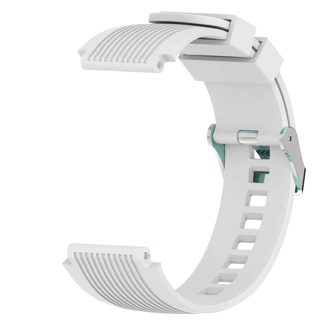 Silicone Smart Watch Strap for Samsung Galaxy Watch 3 45mm 41mm Galaxy Watch 42mm 46mm Replacement Bracelet for Gear S3 Wristban White