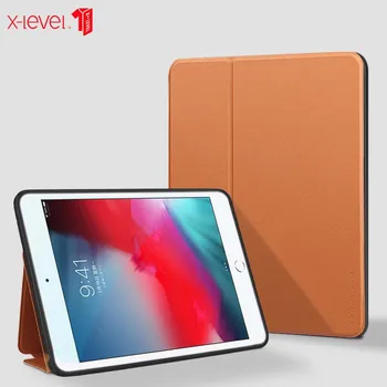 

X-LEVE Original Brand Ultra Thin Slim Shell Two Stand Cover For ipad Mini4 Mini2019 Back Case PU Leather Stand Case KS0673