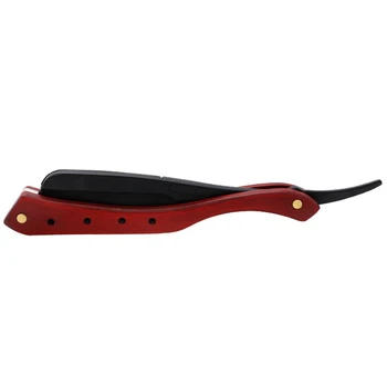 

Men's Razor Retro Manual Folding Wooden Handle for Blade Haircut Stainless Steel Knife Holder Free Case