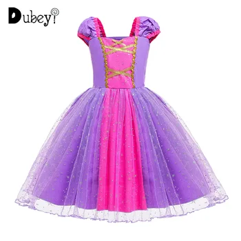 

Little Girl Beautiful Princess Hair Princess Costume Toddler Girl Beauty and The Beast Costume Halloween Party for Girls