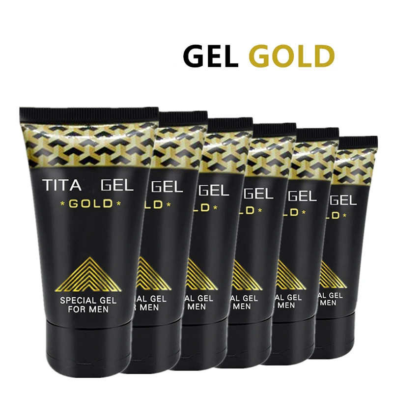 Penis Enlargement Cream 5PCS Original 50ml Russian Gold Gel For Men Intim Delay Titan Massage