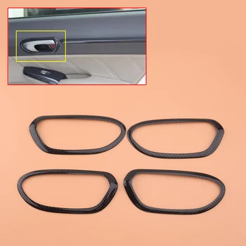 

Car Carbon Fiber Texture Black Interior Door Handle Rand Trim Plastic fit for HONDA Civic 8th