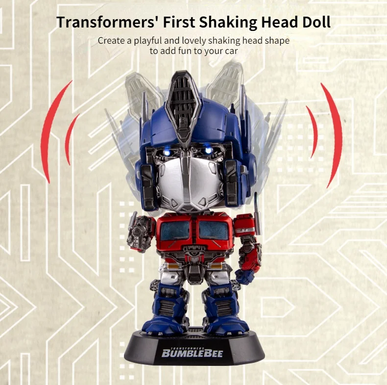 Versão da Decoração do Carro Transformadores Bumblebee Optimus Prime Artesanal Bluetooth Mini Alto-falante Figurinhas q & 7 Brinquedos e hobbies
