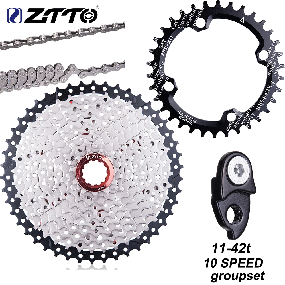 ZTTO 11 42T 10 скорость s широкое соотношение MTB горный велосипед запчасти 10v Кассета