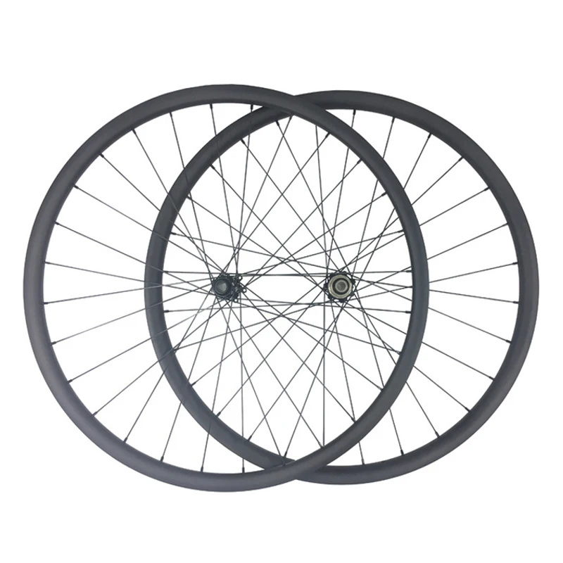 

LIENGU 1180g 29er MTB XC tubeless clincher 28mm asymmetric carbon wheels Novatec 6 bolts straight pull hookless disc wheelset