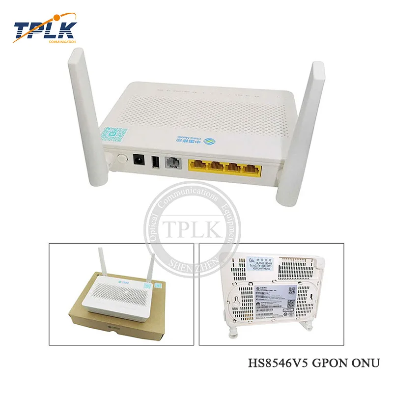 Оригинальный Новый HS8546V5 GPON ONU ONT с 4GE + 1TEL 2USB WIFI меньше чем HS8546V китайский мобильный