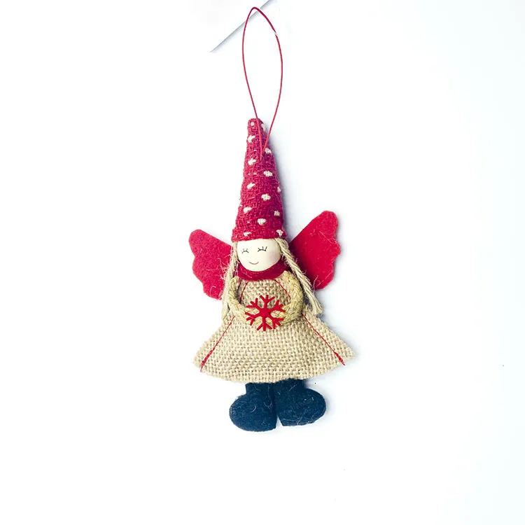 2PD-62996-2 1 шт. милые куклы Ангел девочка игрушки для рождественской елки висячие украшения подарки Рождественские новогодние вечерние украшения для дома 63001 - Цвет: 2PD-62996-2