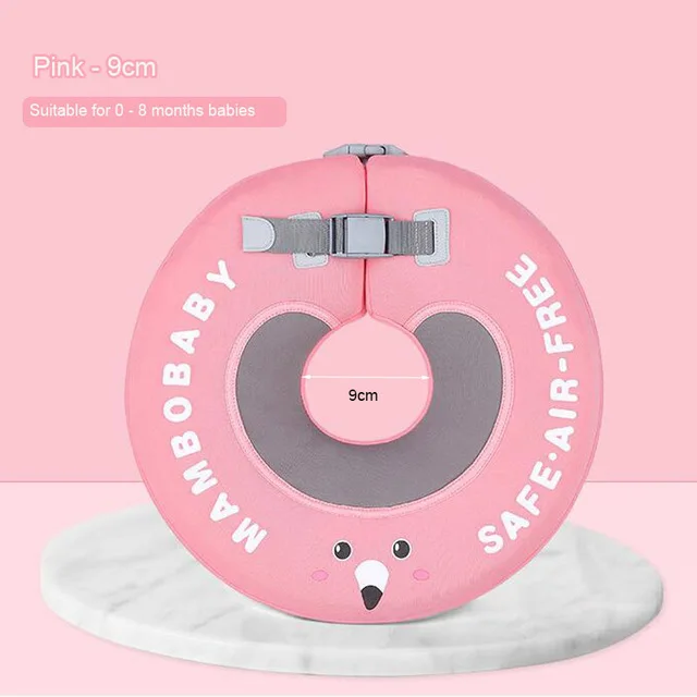 Mambo не-надувной шейный поплавок aby плавающий ming шейный круг бесплатно надувной младенец плавающий детский плавательный бассейн аксессуары круг - Цвет: M9cm pink