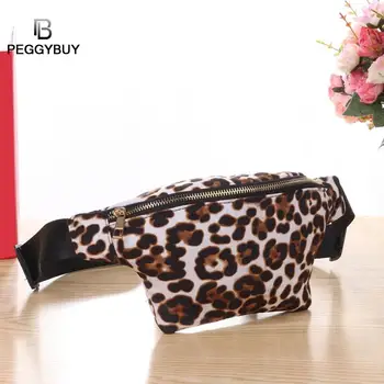 

Zipper Leopard Print Messenger Bag Sport Chest Bag Waist Bag Large Capacity Women Zipper Shoulder Waist Bag Dropshipping