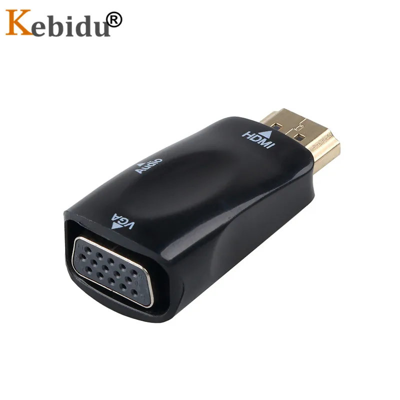 Кабель конвертера Kebidu HDMI в VGA адаптер Папа мама поддержка HD 1080P HDTV для ПК ноутбука