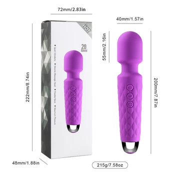 10 Speed Strong Dildo AV Vibrator for Women Vagina Clitoris Stimulator Vibrators Magic Wand Massager Erotica Sex Toys for Adults 2