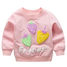 Новое поступление свитеров для маленьких девочек детские толстовки с капюшоном на зиму, весну и осень свитер с длинными рукавами детская футболка, одежда