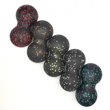 EPP Массажный мяч двойной Лакросс мяч массажный ролик для грудного отдела позвоночника верхняя часть спины, шеи, лопатки