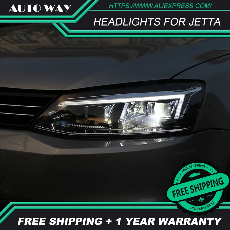 Автомобильный Стильный чехол для VW Jetta головной светильник s VW Jetta головной светильник 2012- светодиодный светильник DRL Q5 bi xenon объектив h7 xenon