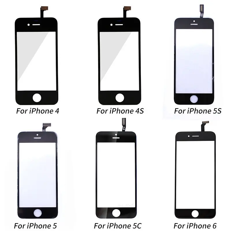 

Touch Panel For iPhone 6 5 5s 5c 4s 4 Touch Screen Digitizer Glass Lens Sensor Replacement Parts for Iphone TouchScreen