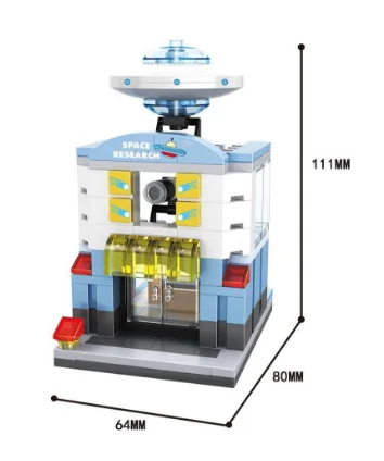 Детские строительные блоки игрушки 3D Мини город улица вид магазин Diy серии для детей подарок совместимы - Цвет: Лиловый