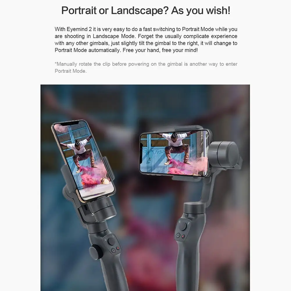 Ручной шарнирный стабилизатор для смартфона Gimbal APP control Vlog Youtuber Record стабилизатор для IPhone 11/Xs/Max/Xr/X Plus samsung Note 8/S8