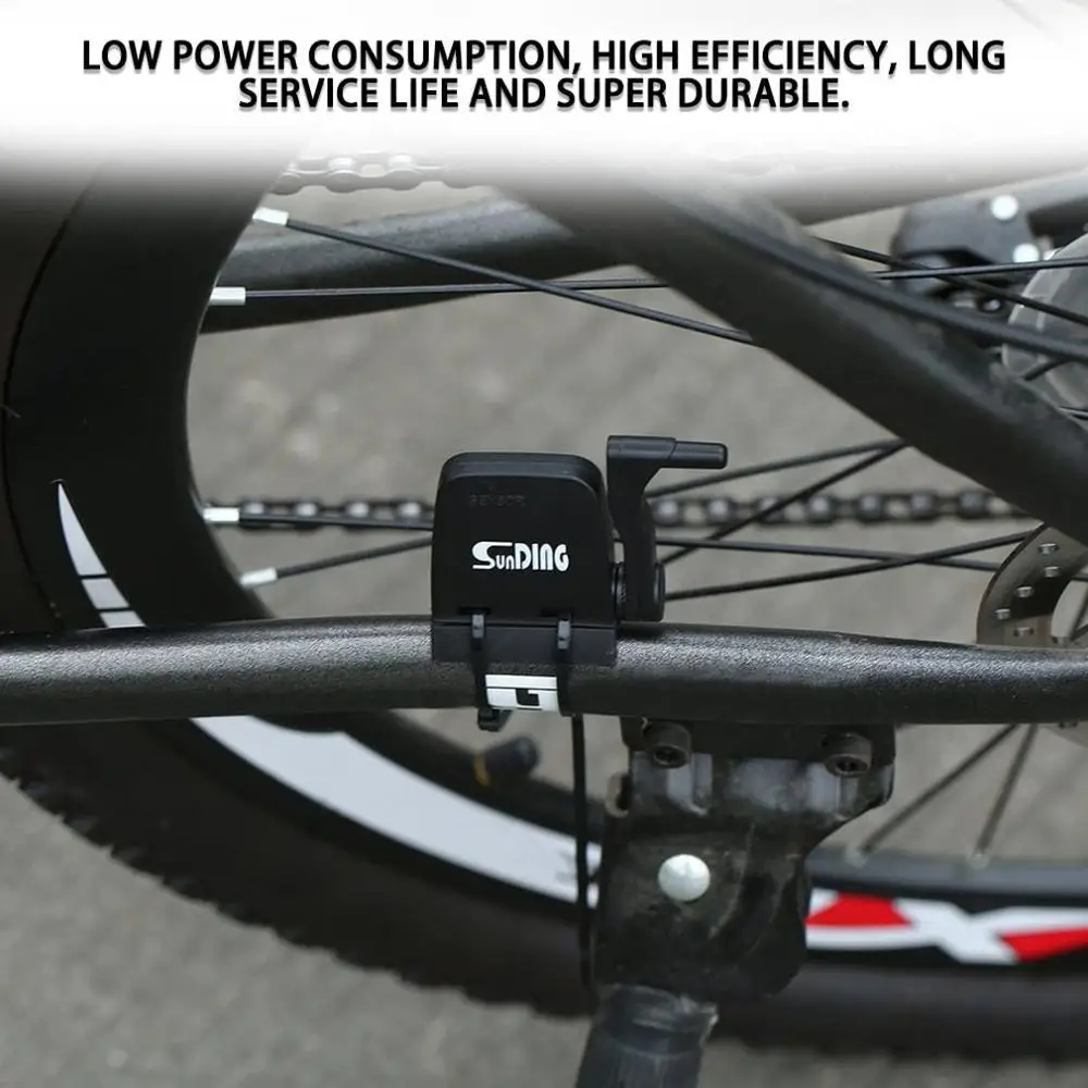

Sunding Cycling Computer Bluetooth 4.0 Wireless Bike Bicycle Tracker Speed Cadence Sensor with Magnet Black Waterproof