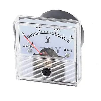 

Plastic Shell DC 0-300V Rectangular Analog Volt Panel Meter Gauge