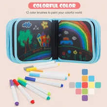 Новая распродажа переносная живопись книга граффити доска блокнот стираемый рисунок для детей