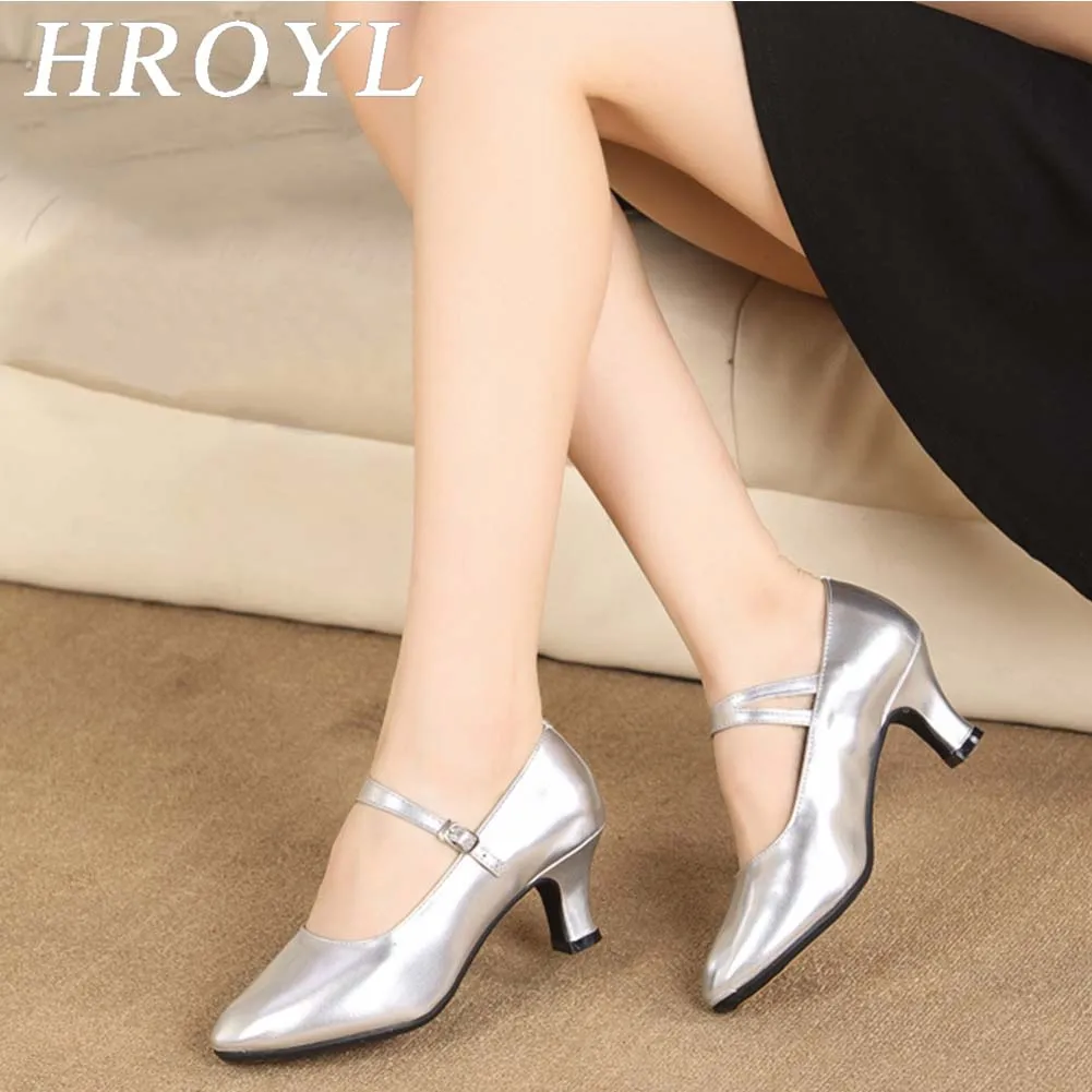 HROYL Обувь для танцев Для женщин туфли латинских бальных современный Вечерние