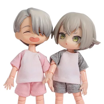 

Obitsu11 Doll Accessories T-shirts for OB11, 1/12 BJD, Obitsu11, Dolls Short Sleeve Hoodie T Shirt for Baby Doll Clothes