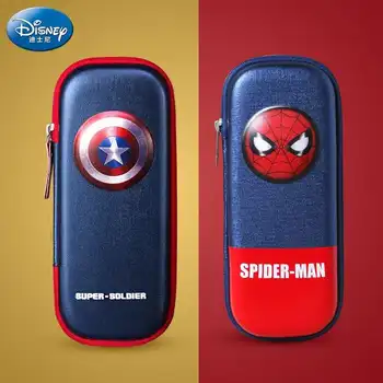 

Disney Marvel carton pencil case for boys pencil bag captain america spider man stationery box pencil bag boys gifts mochilars