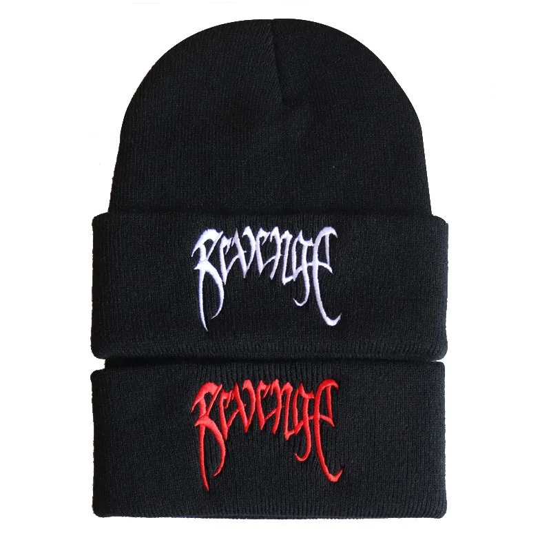 Xxx Revenge Beanie Men's Winter Hat Black Winter Beanies Hat Cap Warm Knit Hip Hop Beanie Hat Caps For Men new era skully beanie