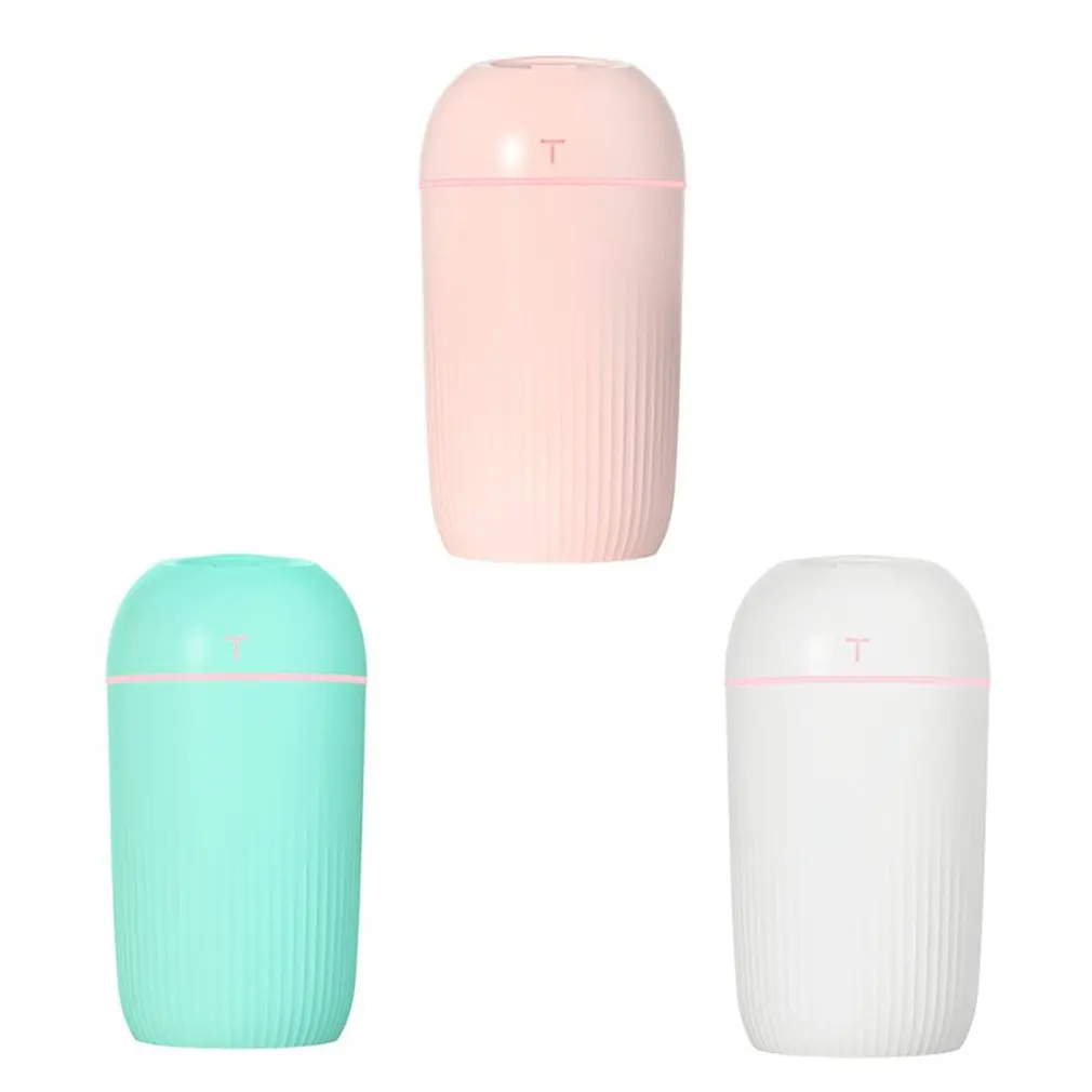 

420ML USB Silent Air Humidifier Gentle Night Light Aroma Diffuser Continuous/Intermittent Spray Can Work For 8-12 Hours