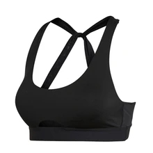 Новинка, женский летний сексуальный мягкий бюстгальтер для йоги со съемными чашками, спортивный бюстгальтер для фитнеса и бега