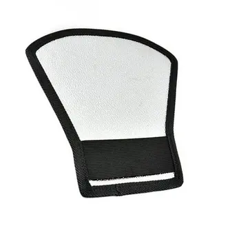 

Universal DSLR Camera Flash Speedlite Diffuser Silver/white Reflector Board Softbox Soft Light 2 in 1 for Canon Nikon Pentax 63g