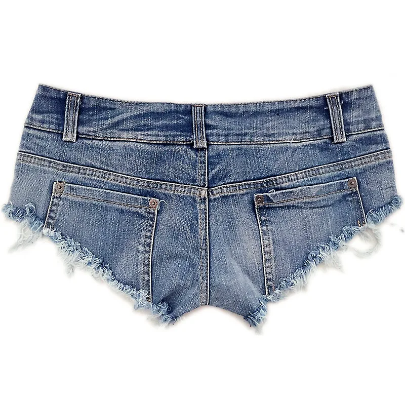 New Summer Women's Low Waist Hole Mini Denim Jeans Shorts Sexy Dj Dance Clubwear Blue champion shorts