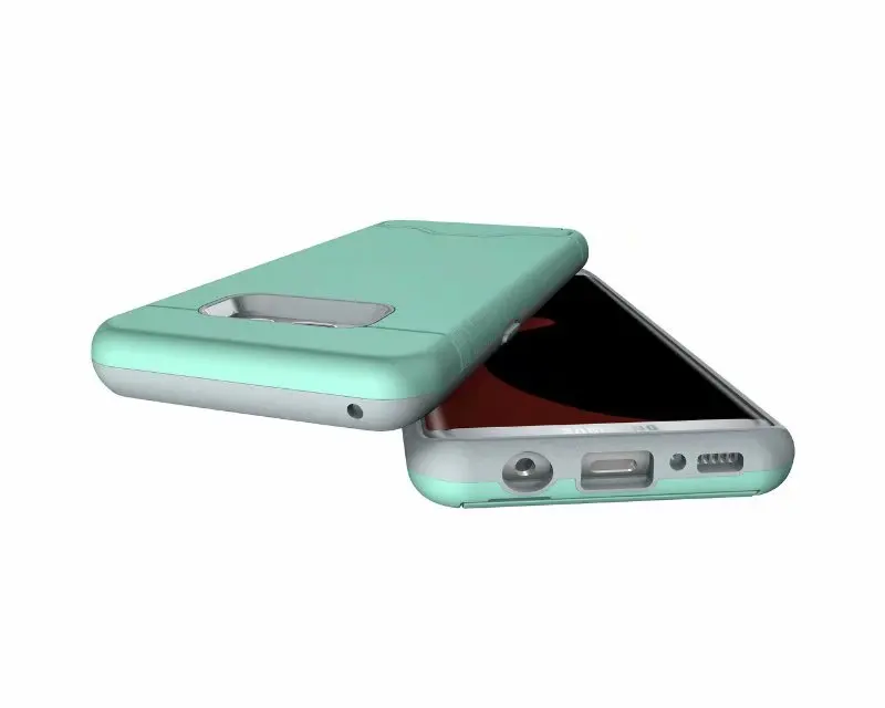 Для samsung Galaxy S7 S7 Edge S8 S8+ S9 S10 Note10 Plus Матовый держатель для карт противоударный чехол с кронштейном Полный защитный чехол