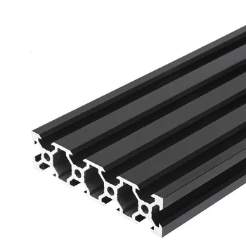 

2080 V-Slot Extrusion European Standard Anodized Aluminum Profile Frame 100-500mm Length Linear Rail for CNC 3D Printer Black