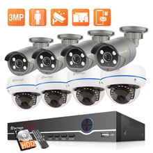 

Techage H.265 8CH HD 3MP Video Surveillance Kit 1296px Outdoor Waterproof POE NVR Kit Indoor Vandal-proof Dome Security Camera