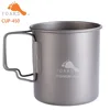 TOAKS Titanium Cup Coffee Tea Mug Ultralight For Outdoor Camping Tableware Without Lid Foldable Handle 450ml 60g CUP-450 1
