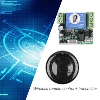 

DC 9V 12V 24V 10A Relay Universal 1CH Wireless Remote Control Switch Receiver Transmitter for Electric Gate Garage Door