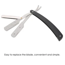 Горячая углеродистая сталь Парикмахерская Бритва для бровей держатель ножа Складной инструмент для бритья