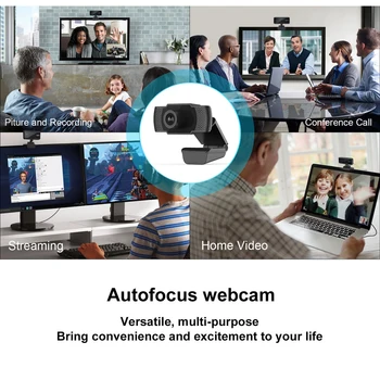 

1080P HD Mini Webcam Laptops Desktops USB Webcam For Live Video Conference Automatic Focusing Conference Webcam