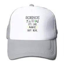 Science It Like Magic But Real Mesh бейсболки В Стиле Дальнобойщика шапки серого цвета