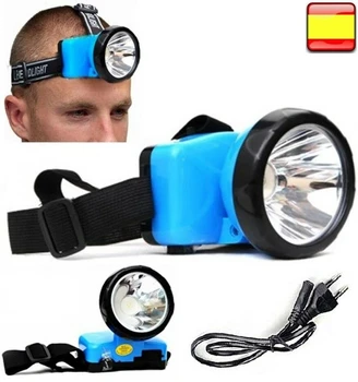 

Linterna Frontal Recargable Impermeable De luz LED 7210B ZOOM ajustable