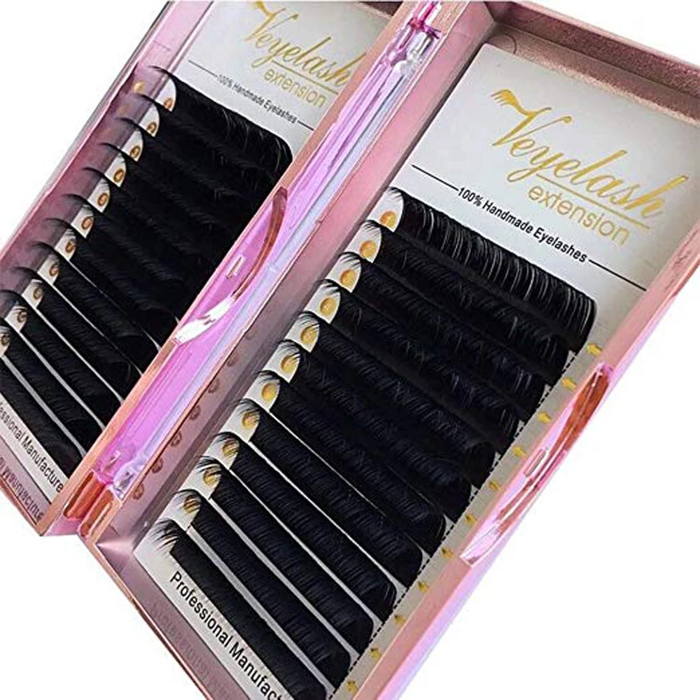 

Veyelash 12rows 0.03-0.2 matte black natural eyelashes extension volume professional eyelash extensions