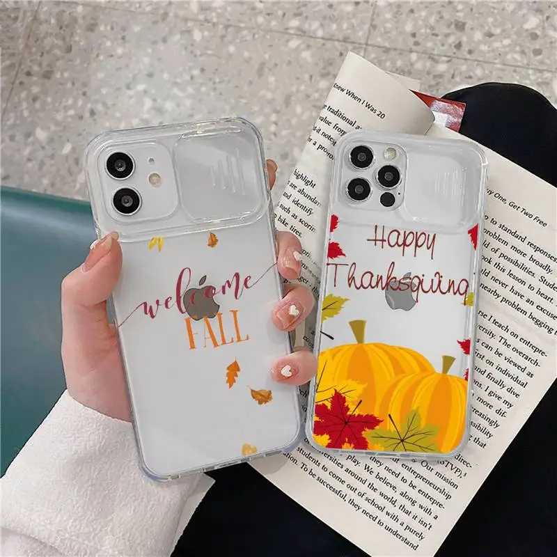 Чехол для iPhone 12 11 8 7 se 2020 mini pro X XS XR MAX Plus прозрачный с изображением тыквы | Мобильные
