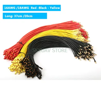 

10pcs AMASS Gold-plated banana-head motor extension cord Connection 3.5 male female plug 16AWG silicone wire
