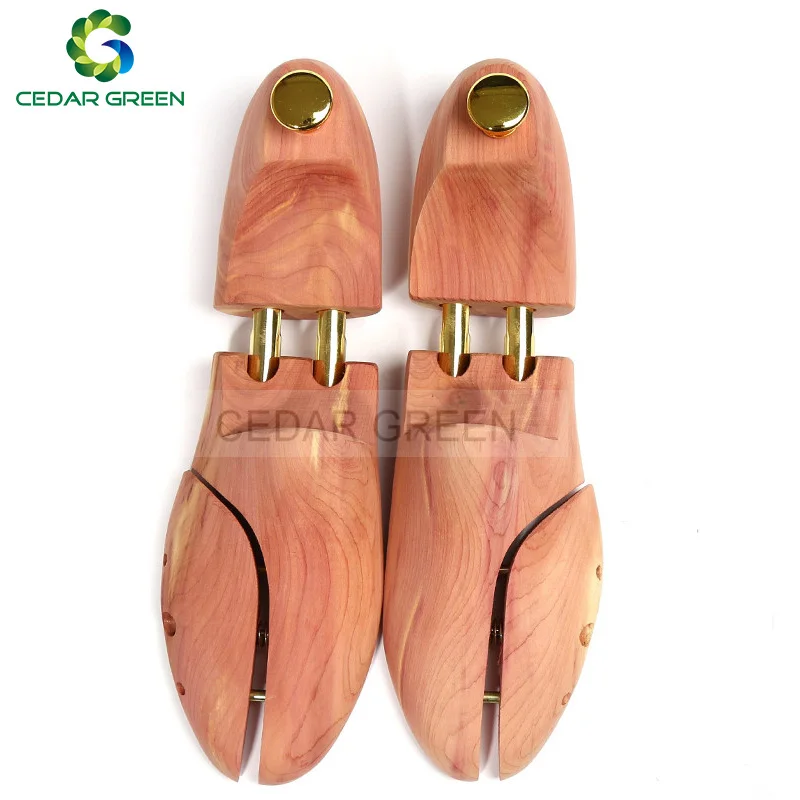 Online CedarGreen para hombres y mujeres de doble tubo ajustable cedro rojo zapato árbol de madera zapato árbol
