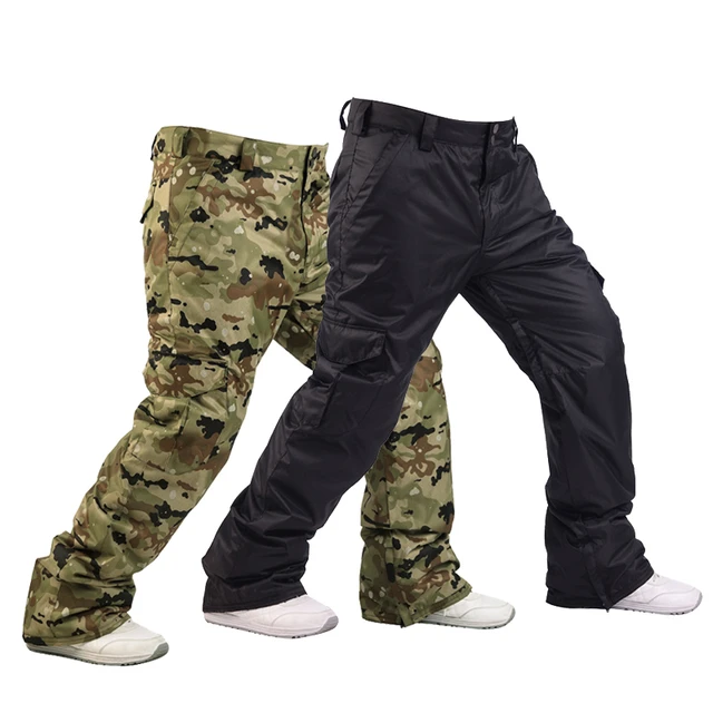  Pantalones de invierno para esquí y snowboard de softshell para  hombre, impermeables, pantalones tipo cargo de vellón para senderismo,  Verde ejército, S : Ropa, Zapatos y Joyería